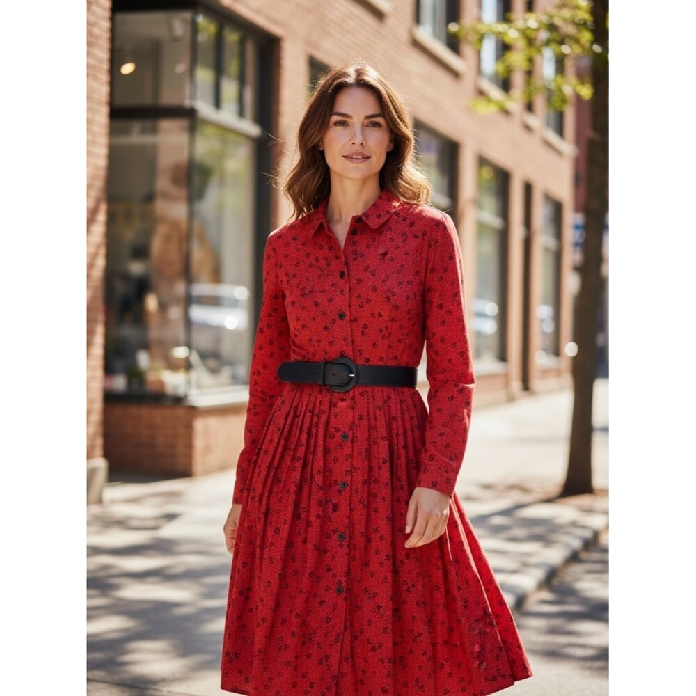 Rare Vintage Ladybug/Village Made in USA Dress